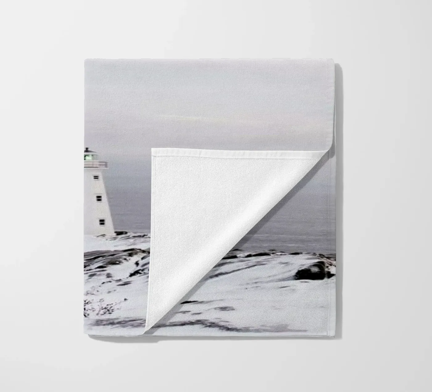 Lighthouse beach towel by EyeEm Mobile GmbH