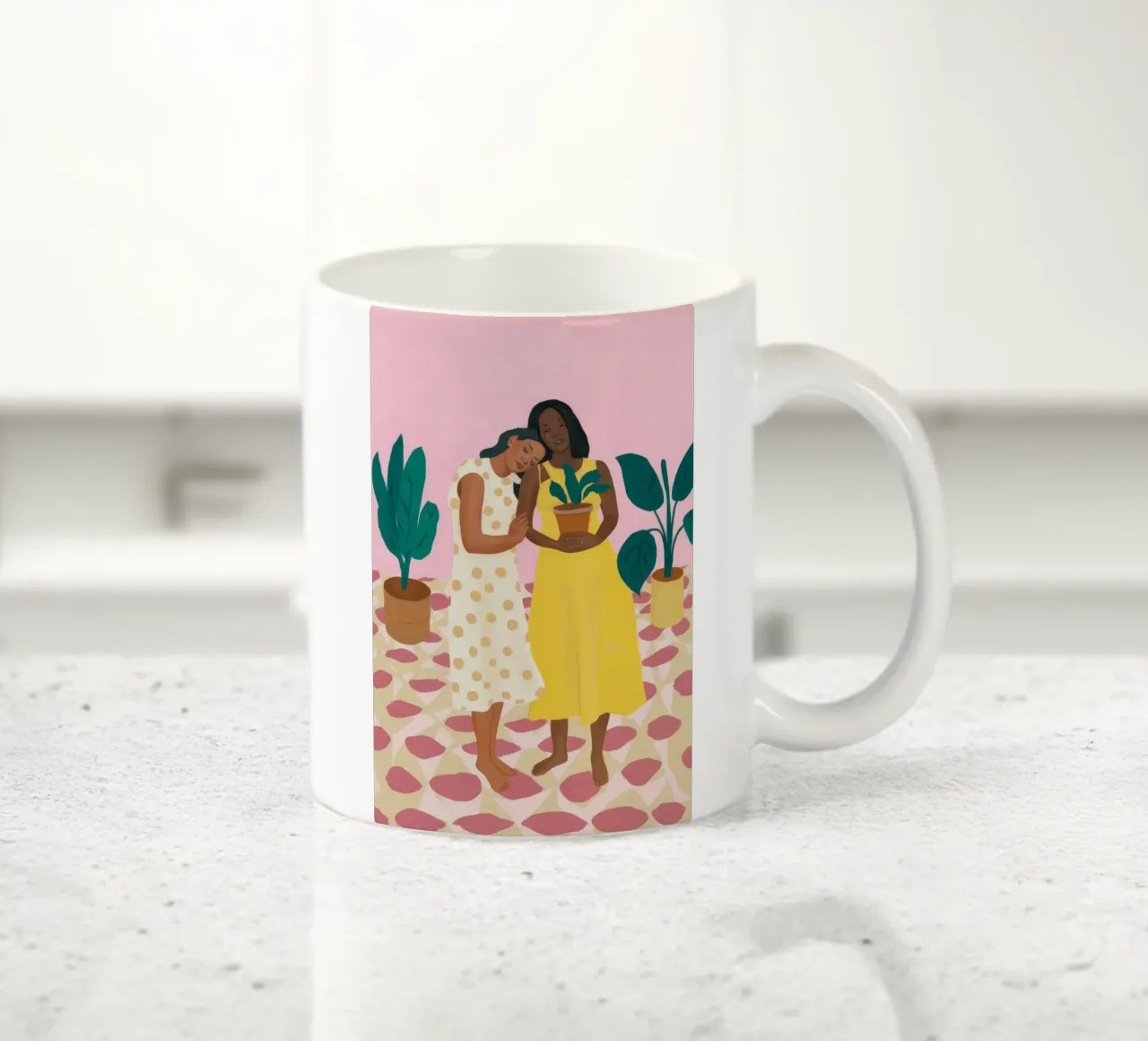 Giardino Abbraccia la serenità tazza in ceramica da Ivory Frame