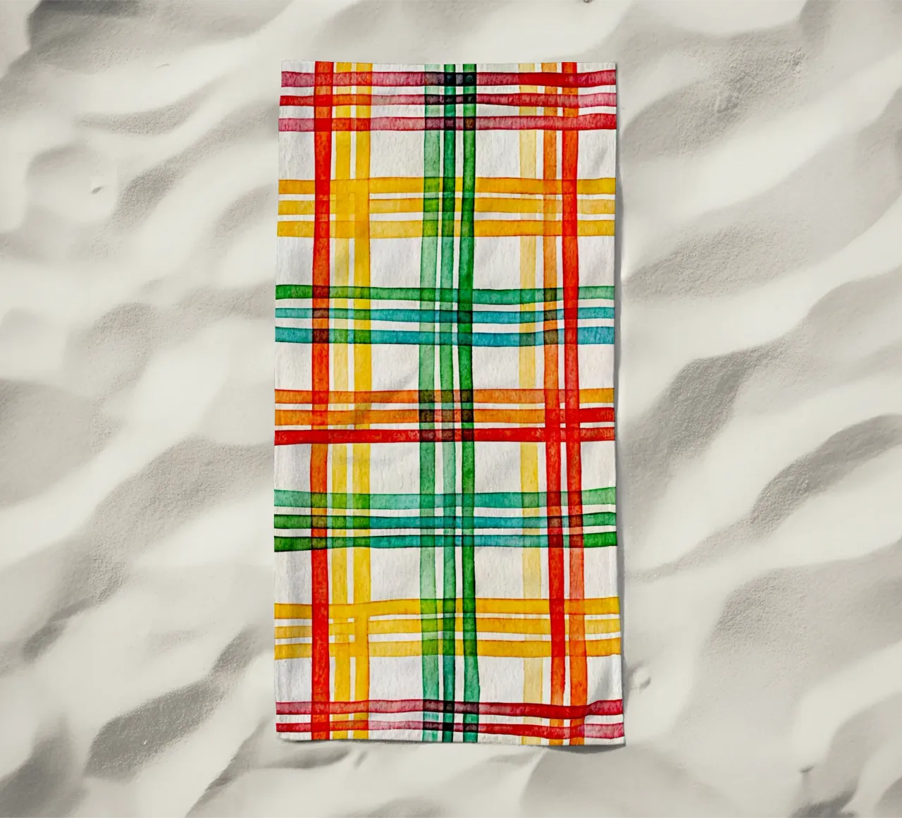 kruislijnkunst strandhanddoek van the gondols