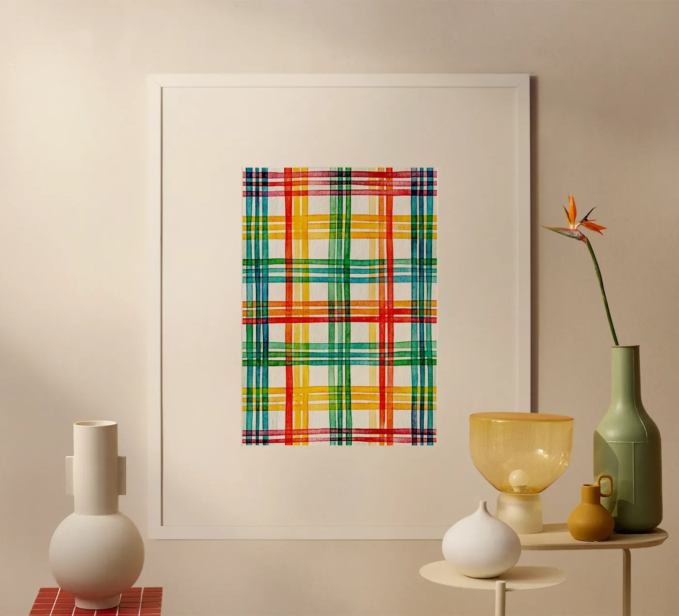 cross line art poster van the gondols