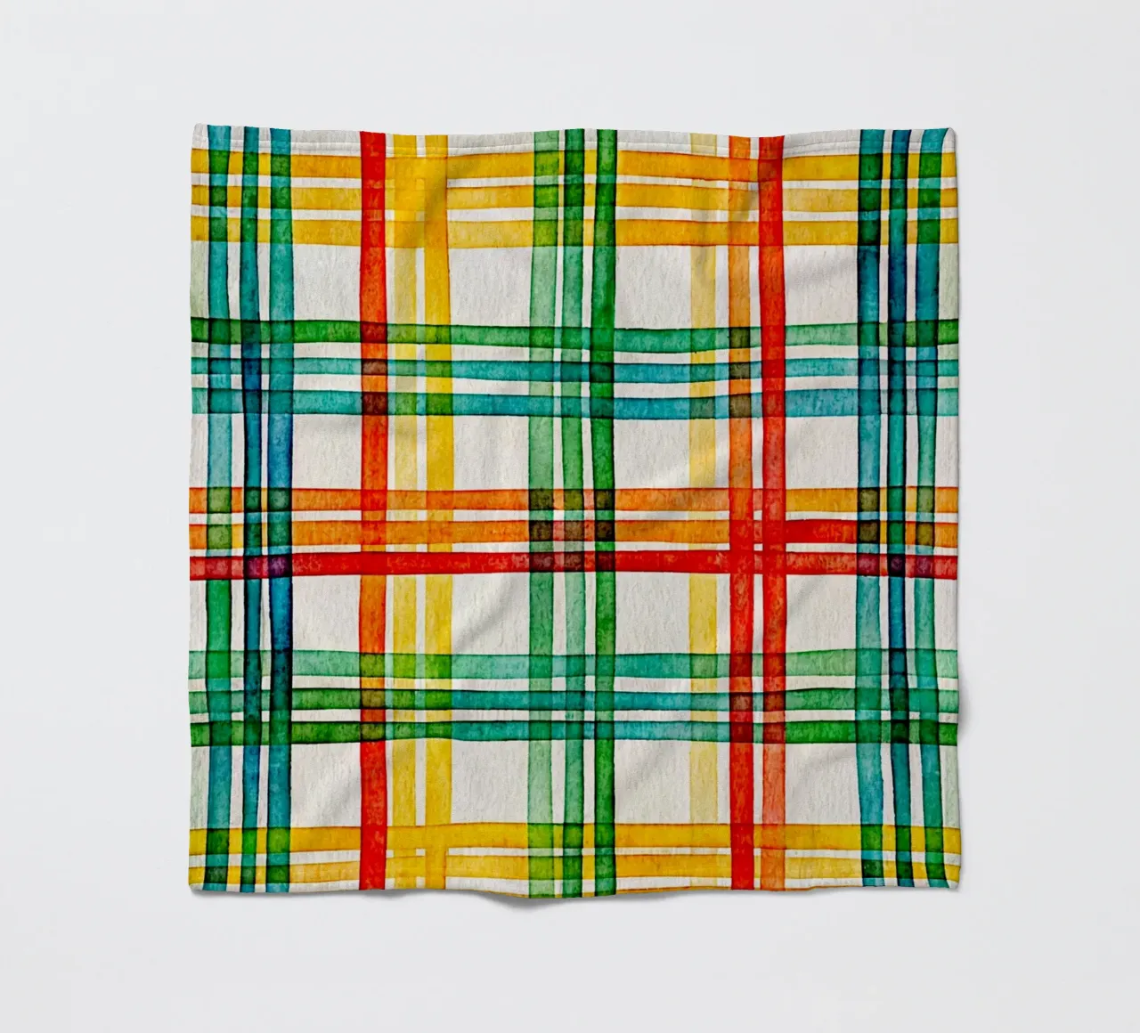 cross line art fleece blanket by the gondols