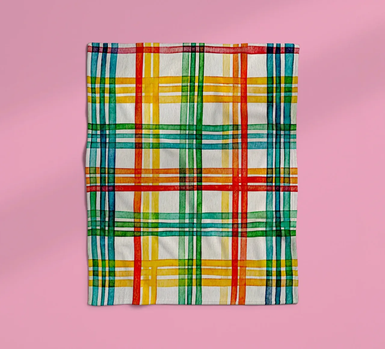 cross line art fleece blanket by the gondols