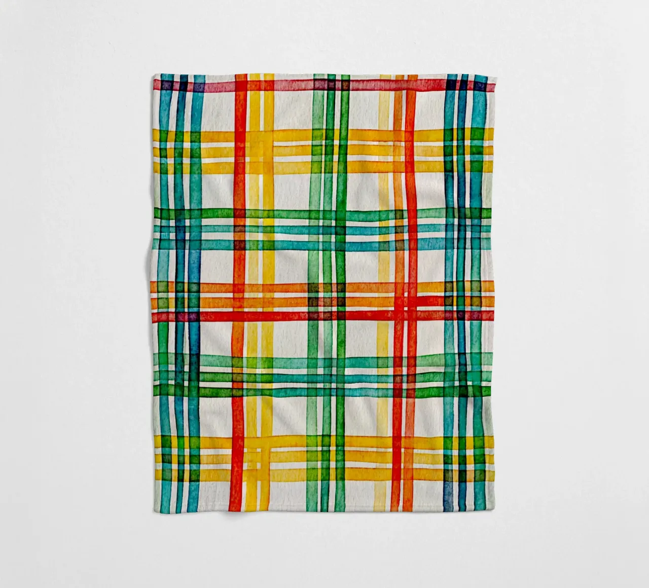 cross line art fleece blanket by the gondols