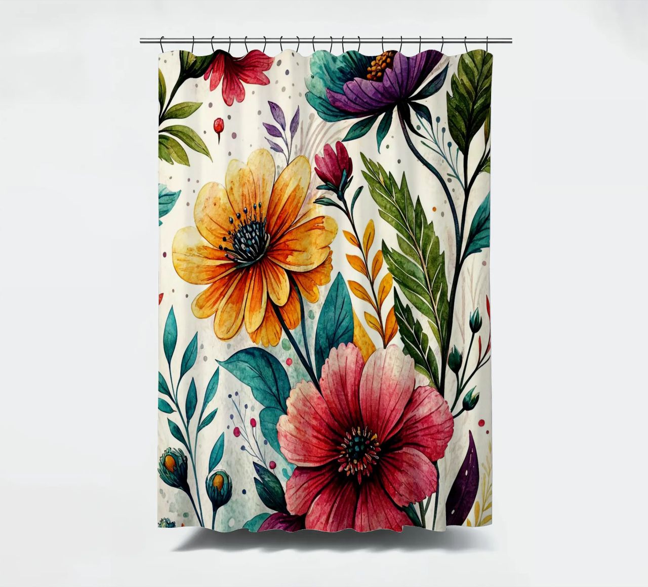Blumenkunst Duschvorhang von the gondols