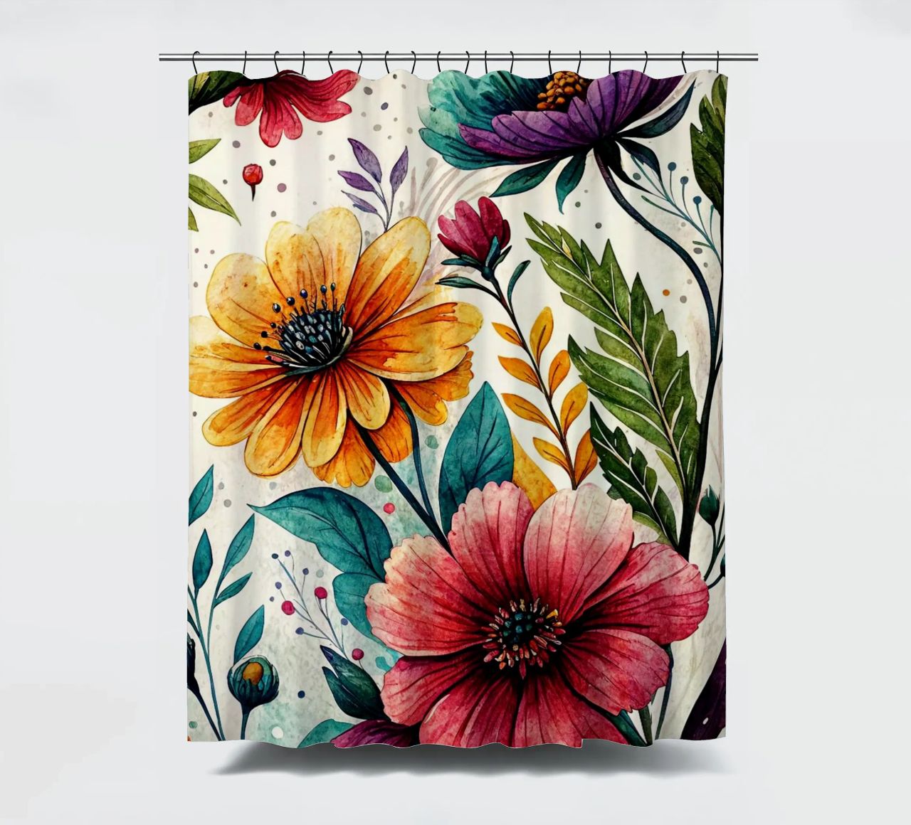 Blumenkunst Duschvorhang von the gondols