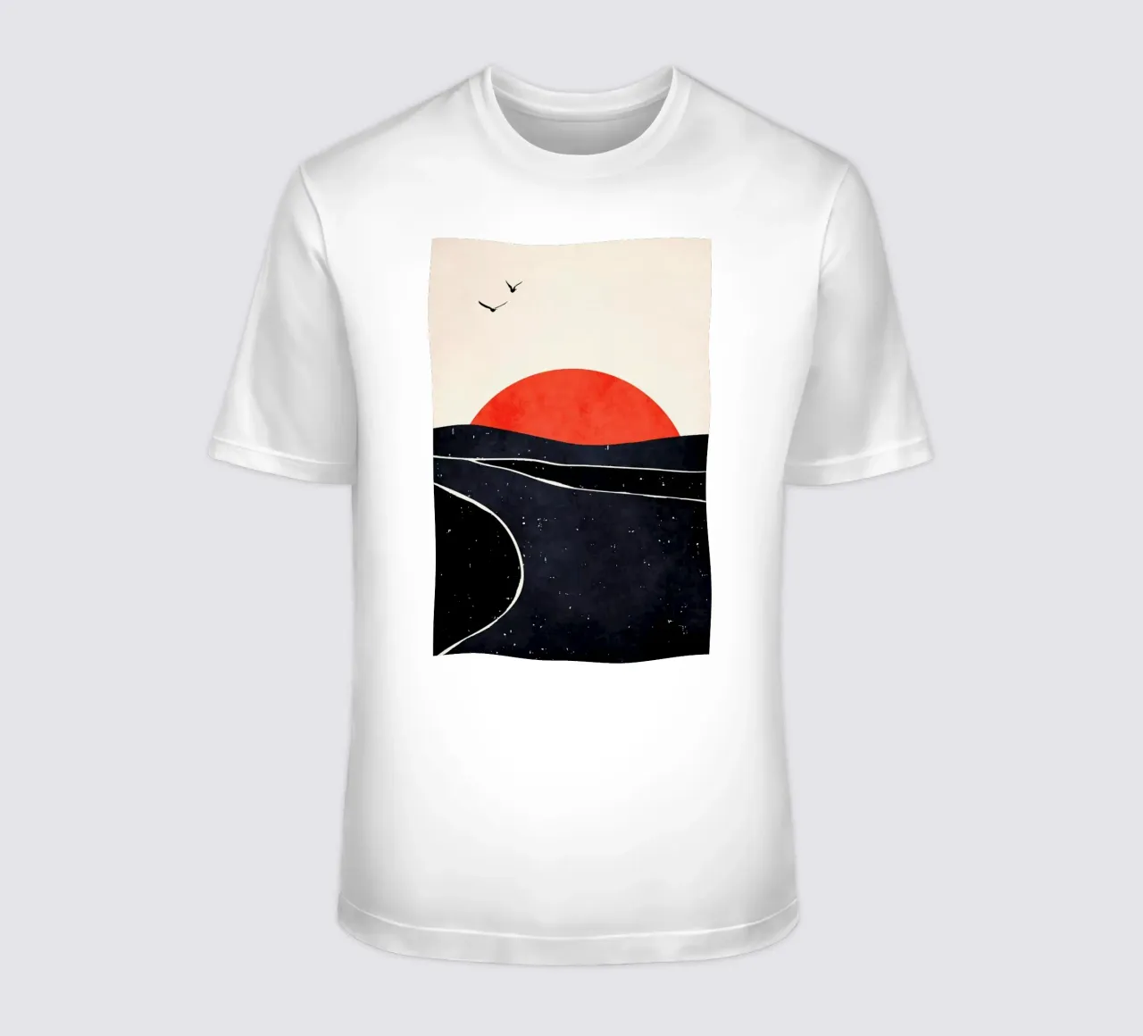 Doves And Waves t-shirt da Kubistika