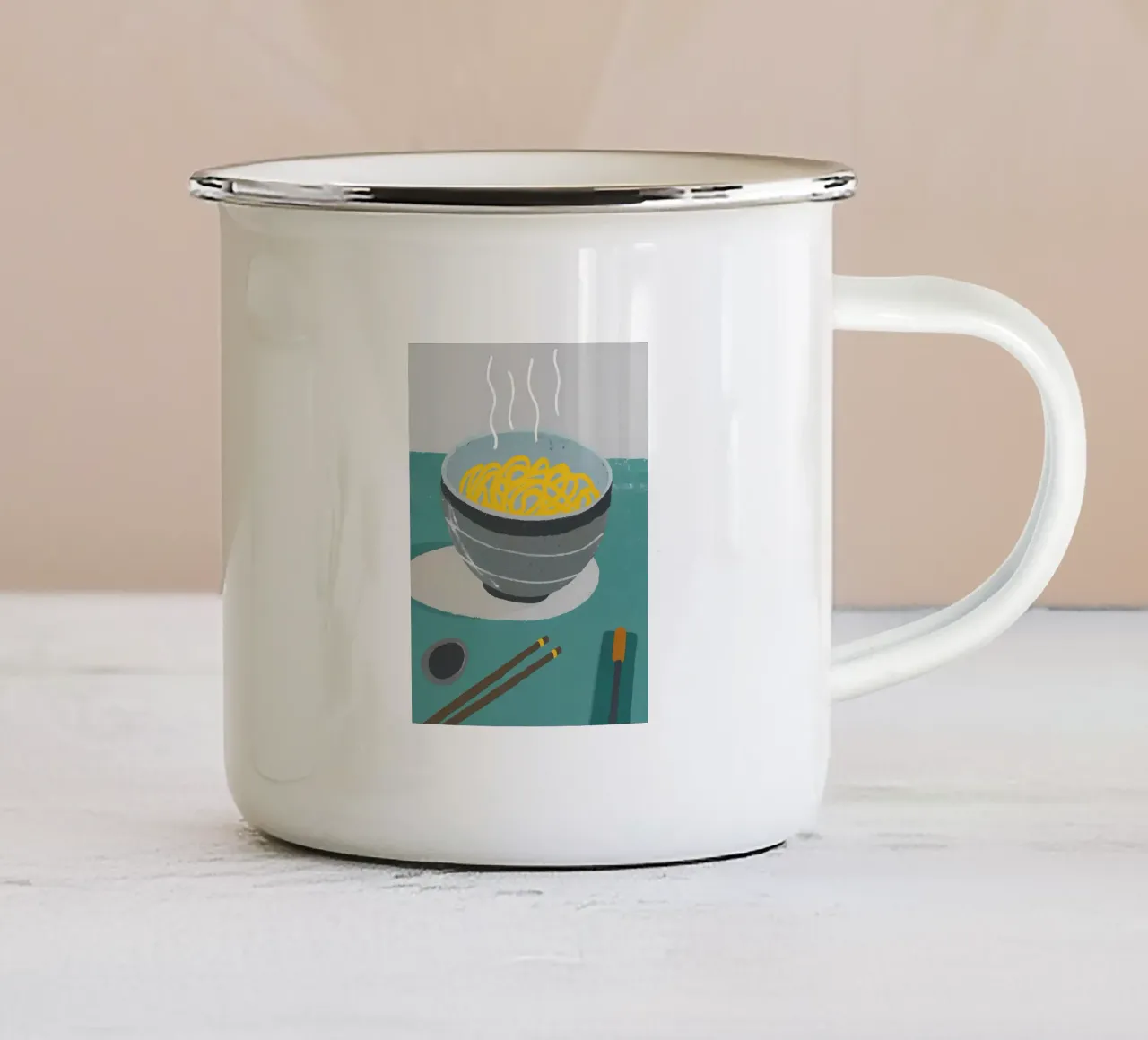 Mangiare spaghetti tazza in smalto da PERSONAL TOUCH
