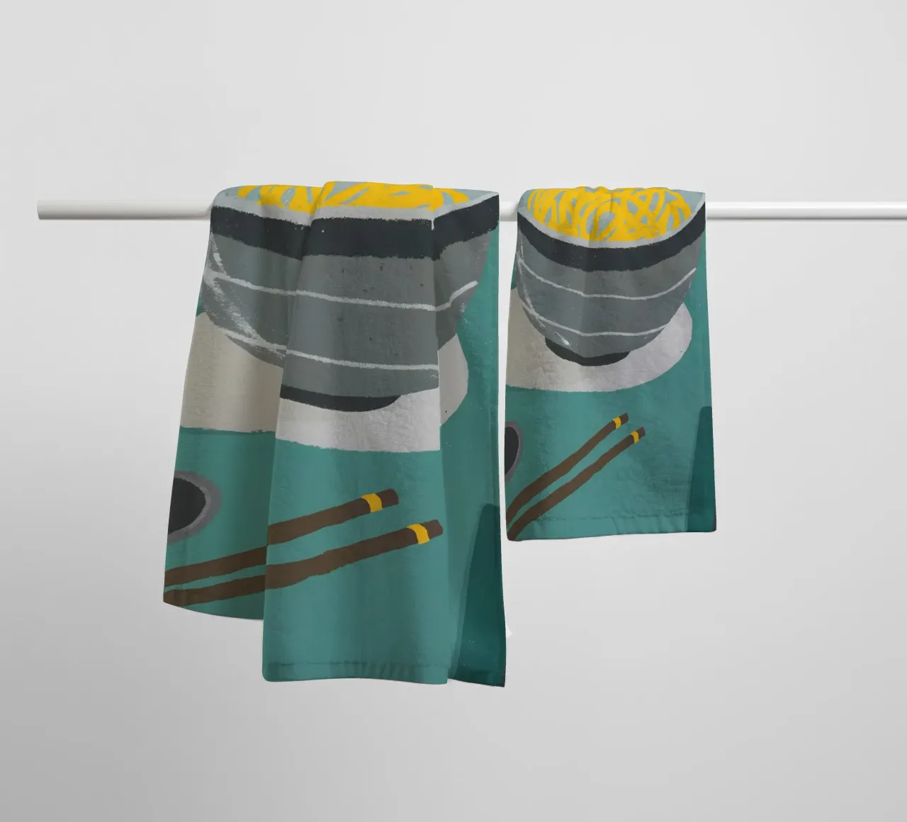 Eat Noodles towel by PERSONAL TOUCH