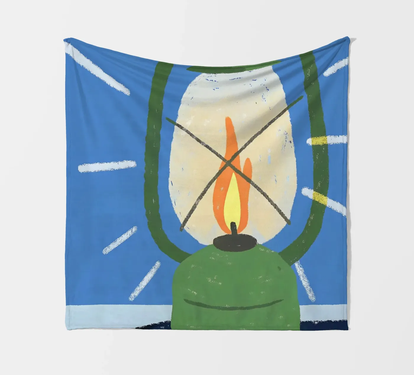 Vuurlamp fleecedeken van PERSONAL TOUCH
