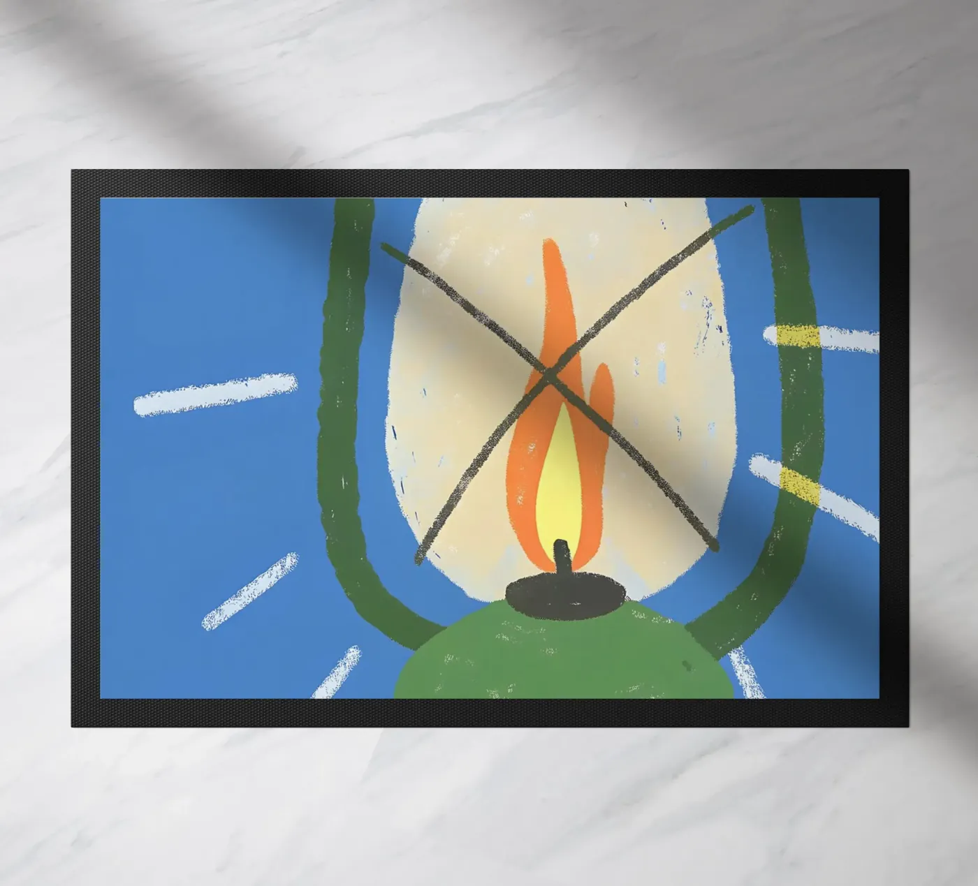 Fire Lamp doormat by PERSONAL TOUCH