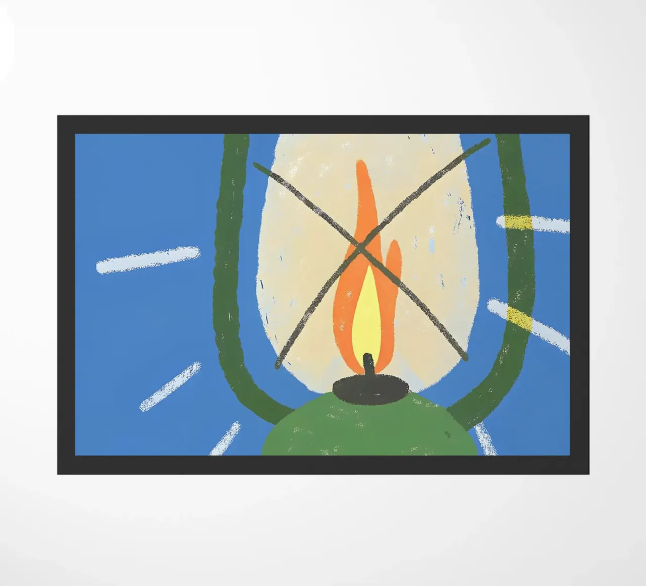 Vuurlamp deurmat van PERSONAL TOUCH