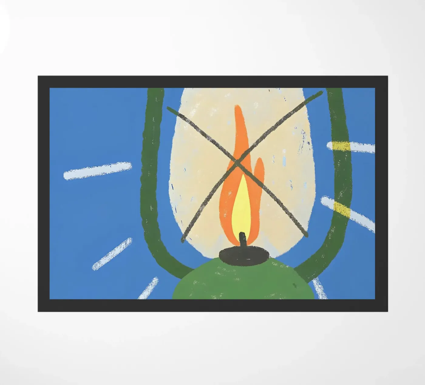 Fire Lamp doormat by PERSONAL TOUCH