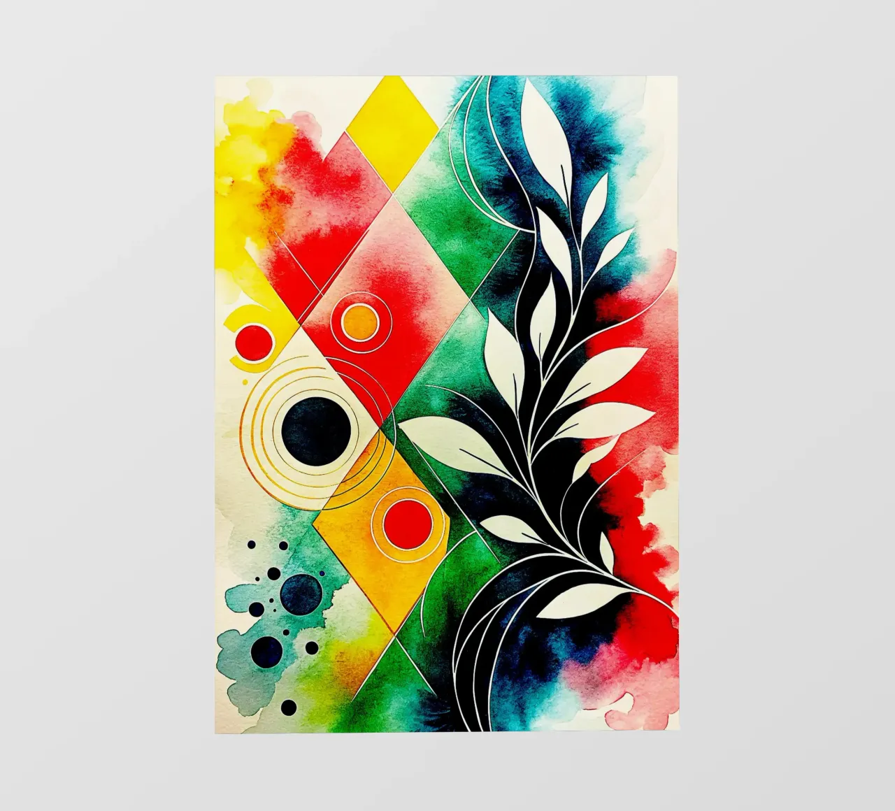 leaf circle abstract art photo wallpaper by the gondols