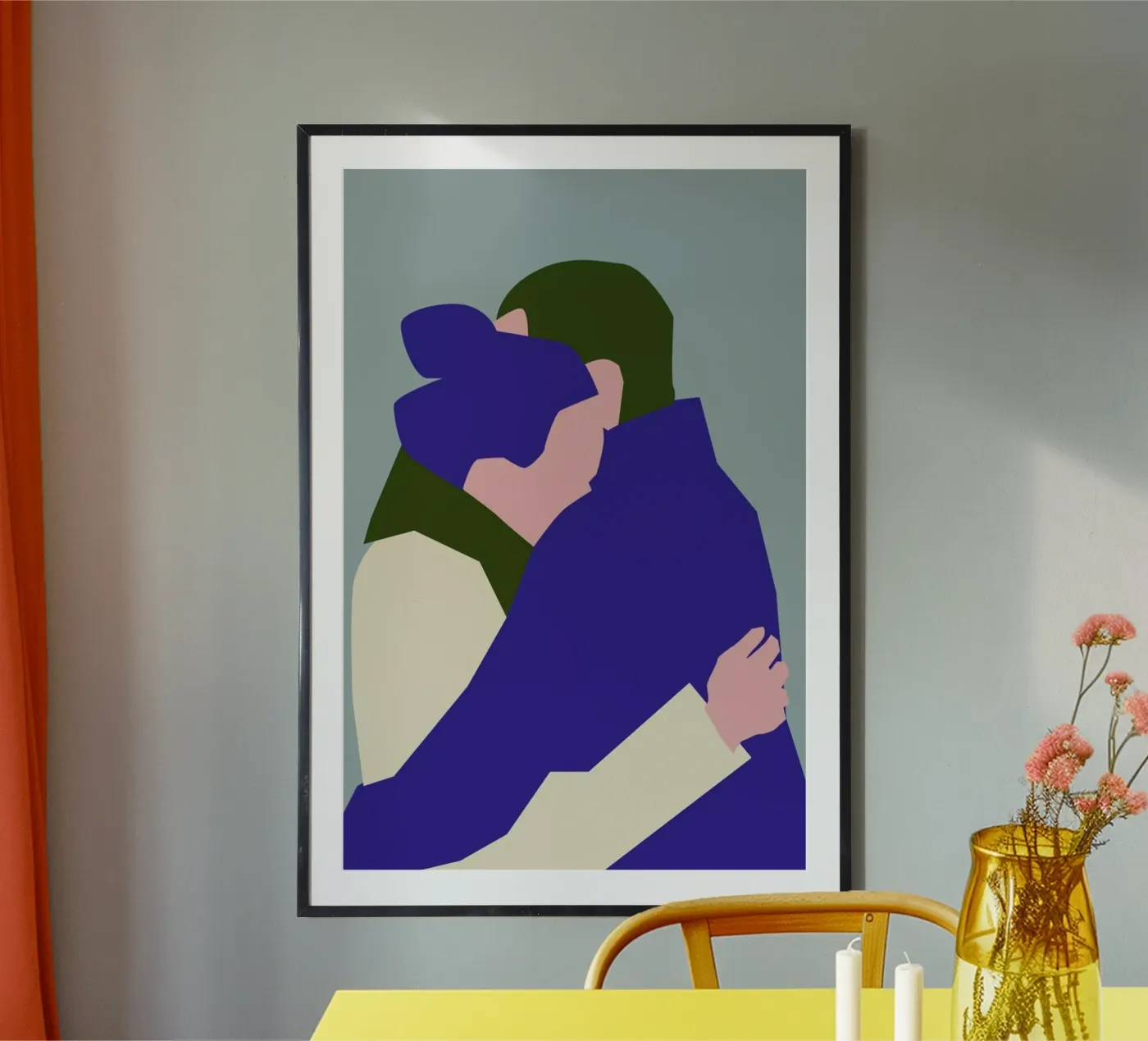 Hug 1 poster van Helena Ravenne