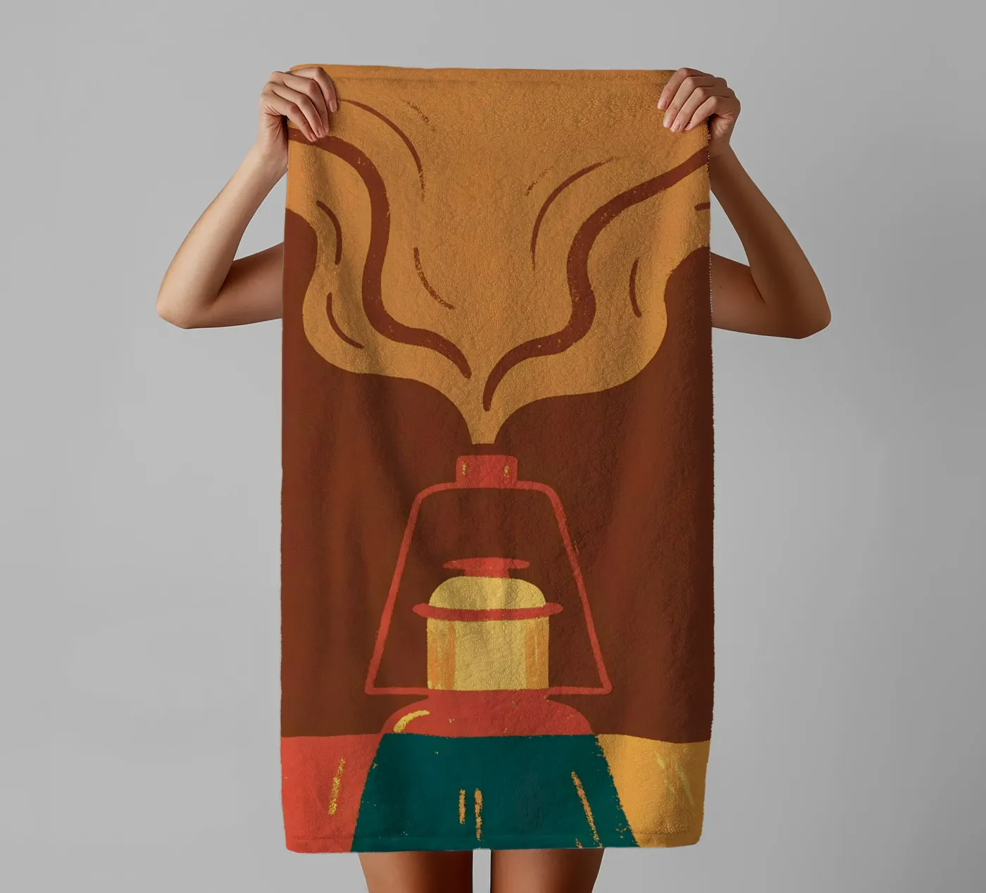 Vuurlamp badhanddoek van PERSONAL TOUCH