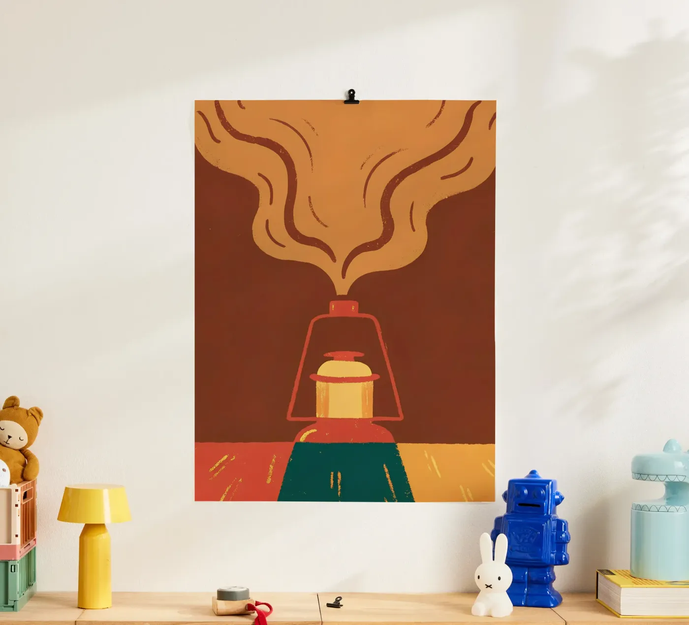 Lampe à feu poster de PERSONAL TOUCH