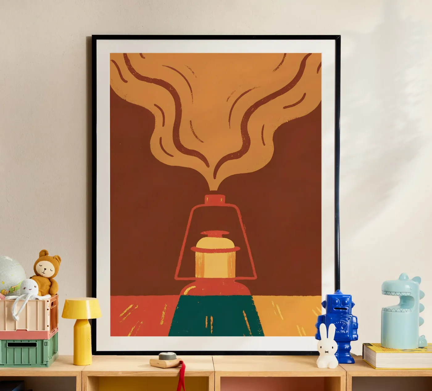 Lampe à feu poster de PERSONAL TOUCH