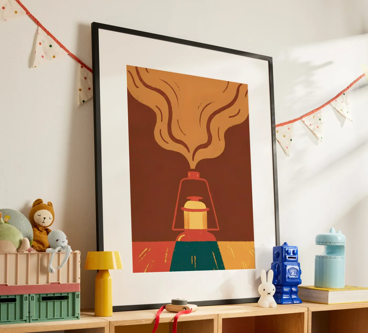 Vuurlamp poster van PERSONAL TOUCH