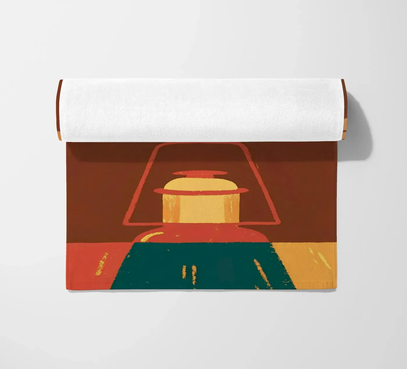 Vuurlamp strandhanddoek van PERSONAL TOUCH