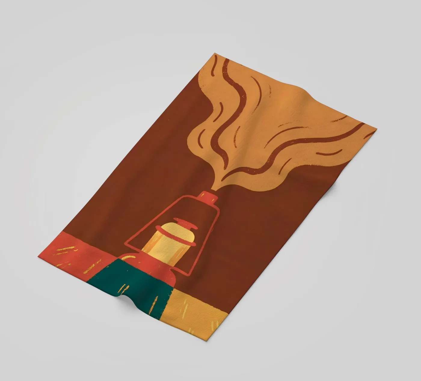 Vuurlamp strandhanddoek van PERSONAL TOUCH