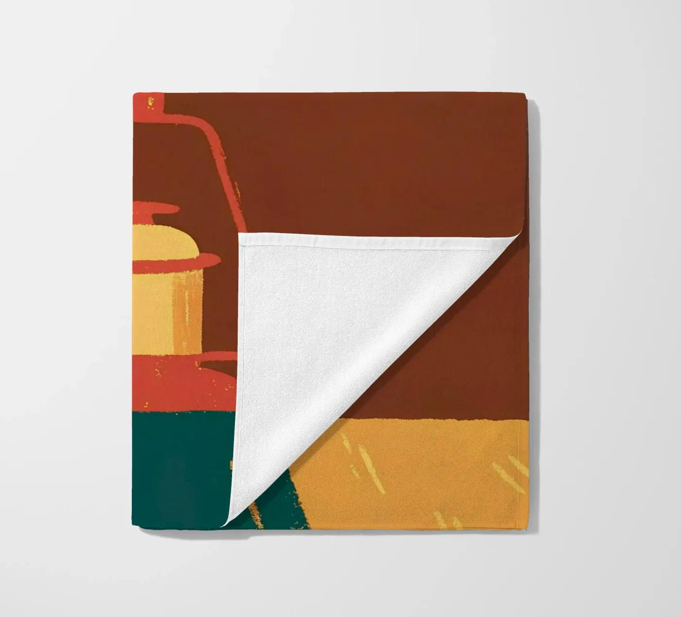 Vuurlamp strandhanddoek van PERSONAL TOUCH