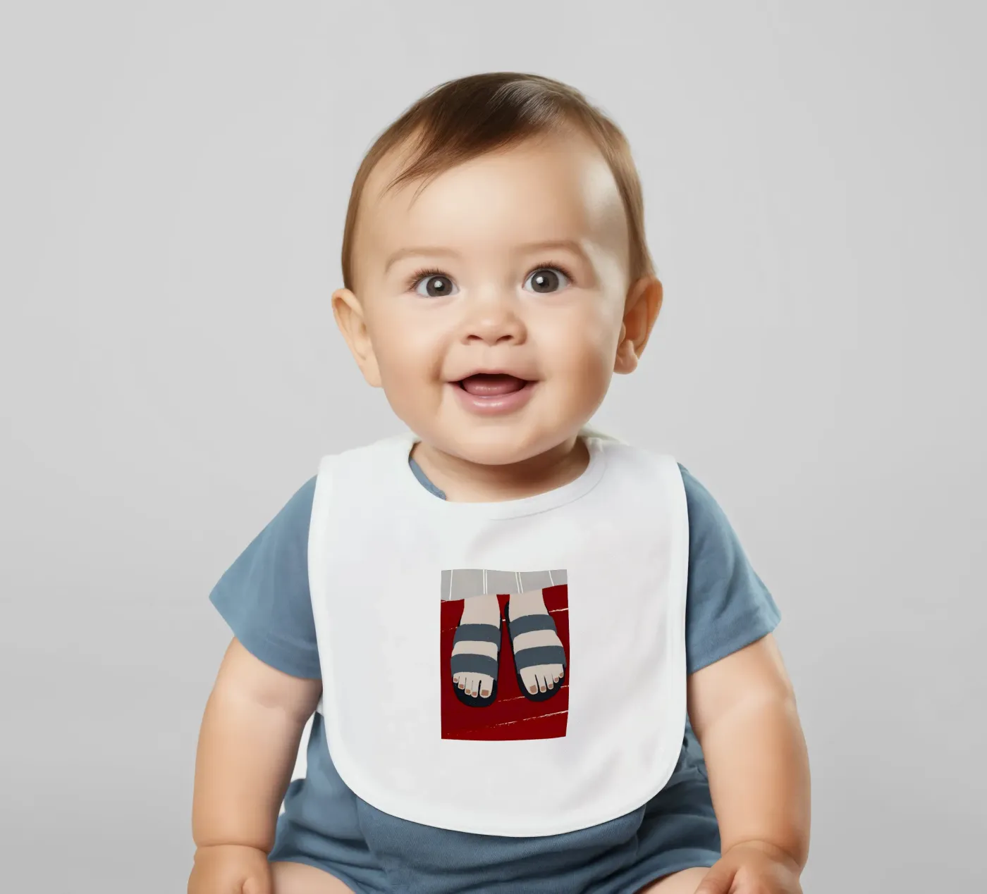Sandals baby slabbetje van PERSONAL TOUCH