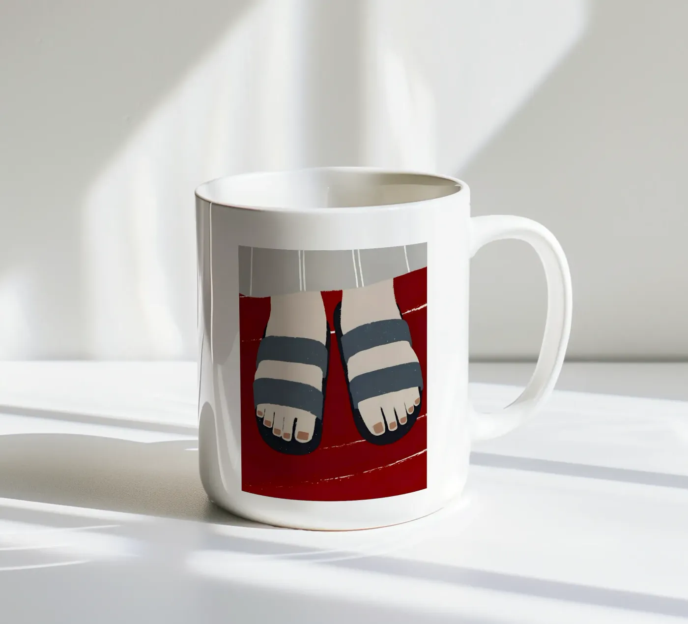 Sandals ceramic mug by PERSONAL TOUCH