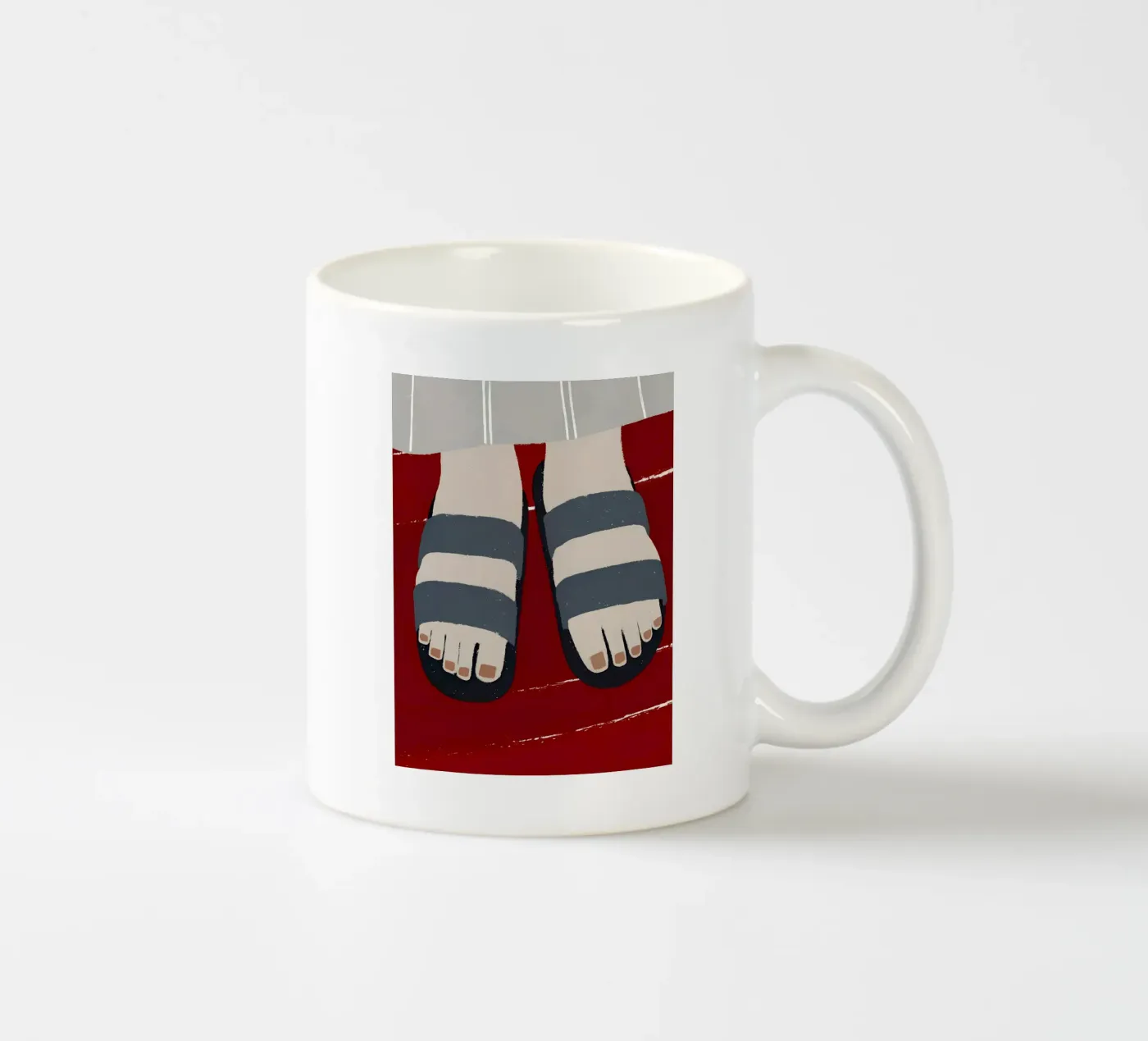 Sandals ceramic mug by PERSONAL TOUCH