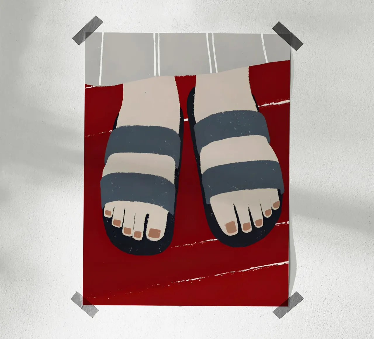 Sandali poster con telaio in legno da PERSONAL TOUCH