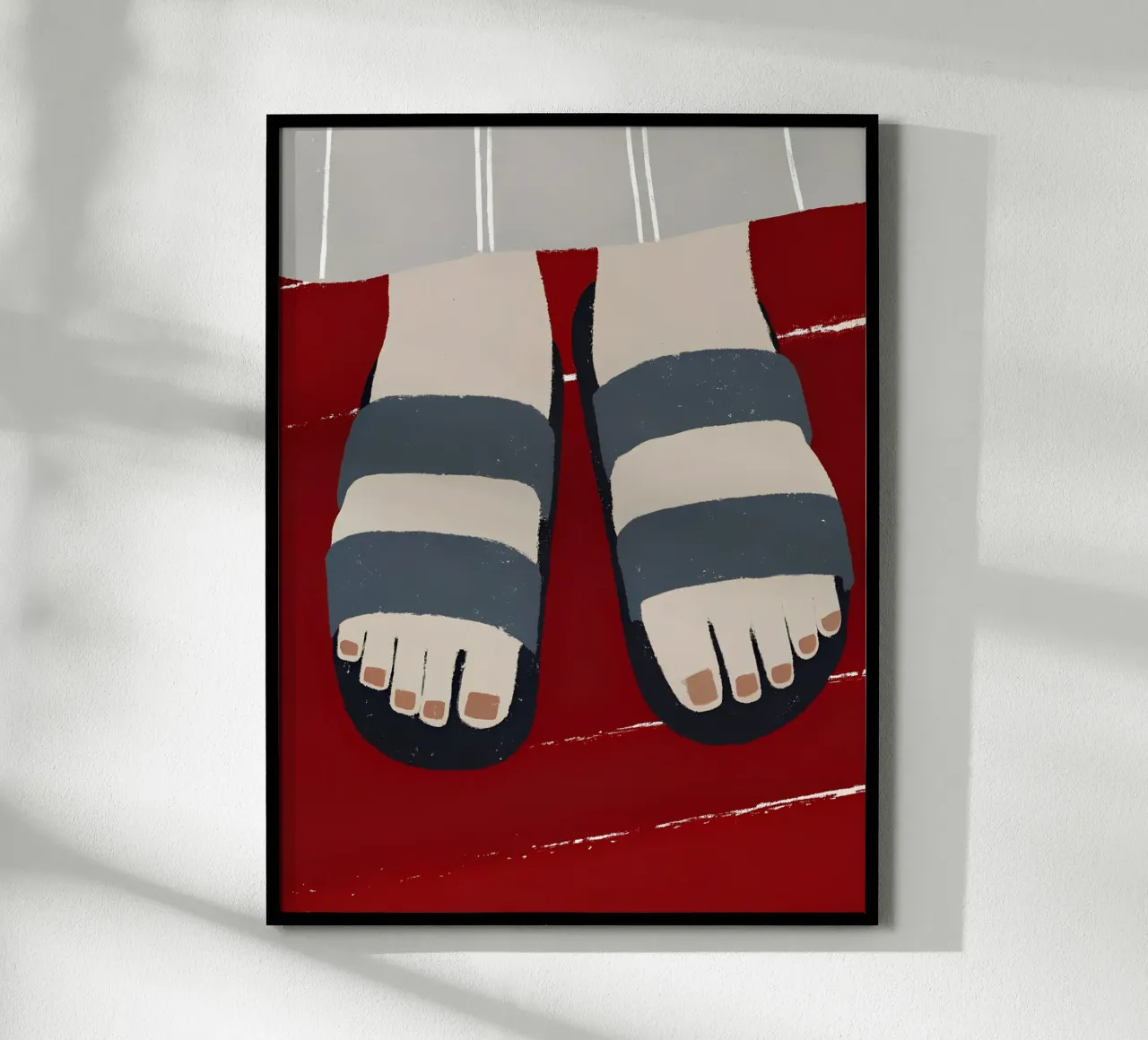 Sandali poster con telaio in legno da PERSONAL TOUCH