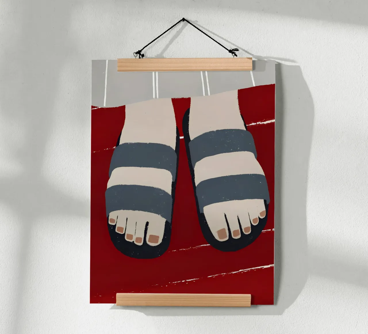 Sandali poster con telaio in legno da PERSONAL TOUCH
