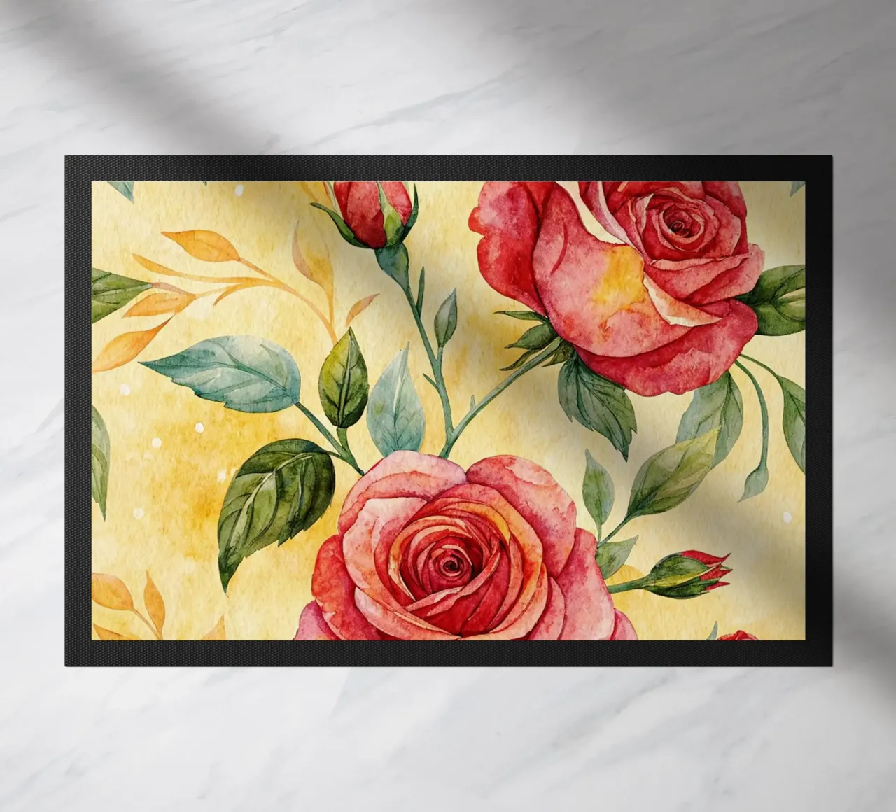 rozenbloem deurmat van the gondols