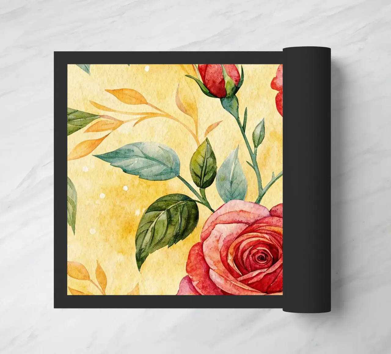 rozenbloem deurmat van the gondols