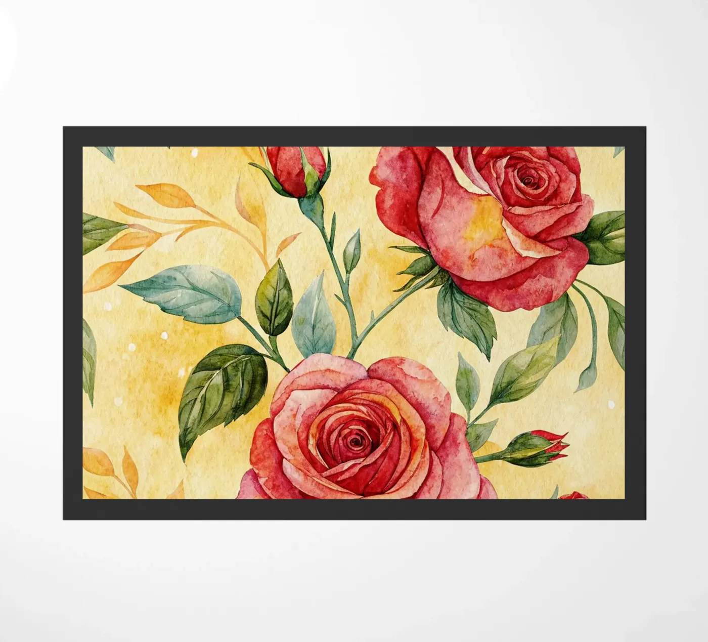 fleur de rose paillasson de the gondols