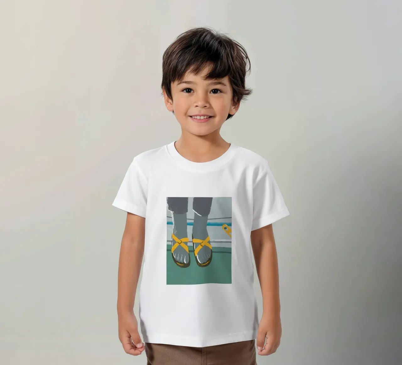 Sandals kids t-shirt by PERSONAL TOUCH