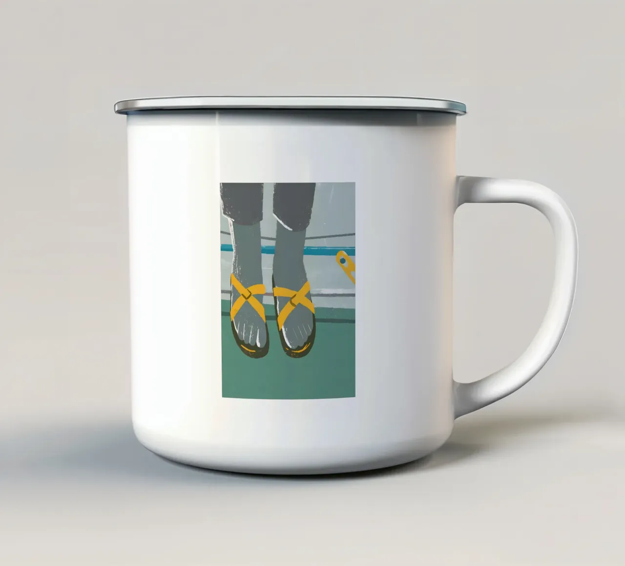 Sandali tazza in smalto da PERSONAL TOUCH