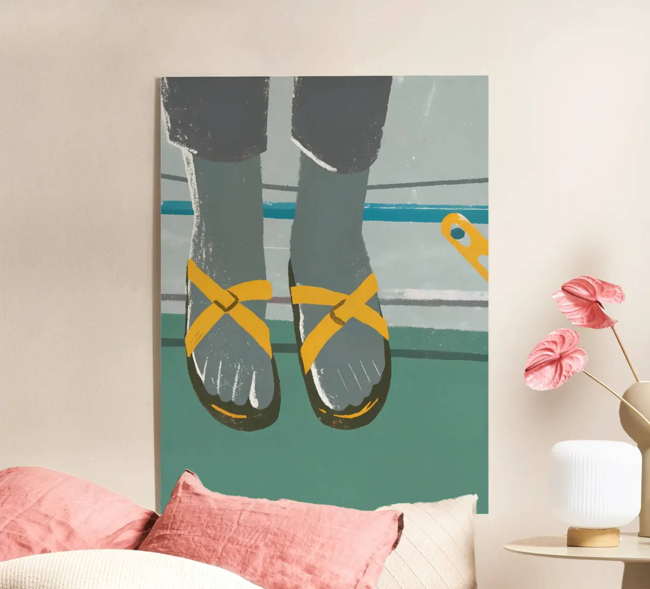 Sandals acrylic glass by PERSONAL TOUCH