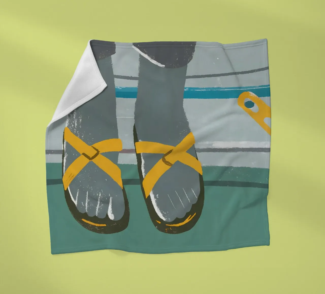 Sandals fleece blanket by PERSONAL TOUCH
