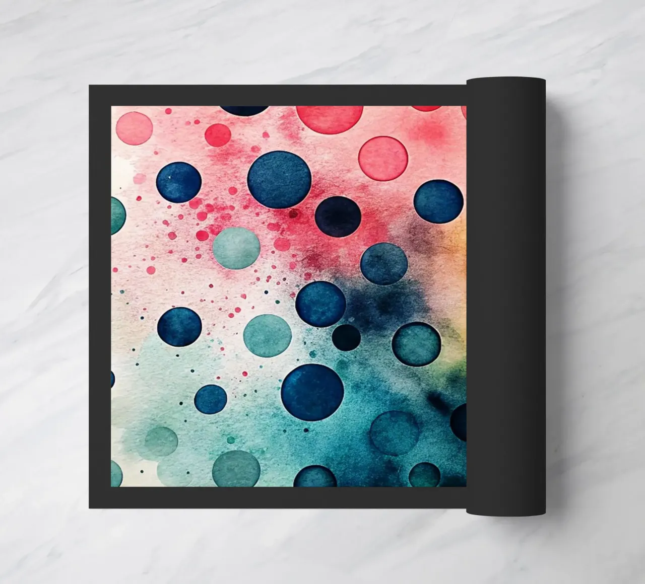 small circle doormat by the gondols