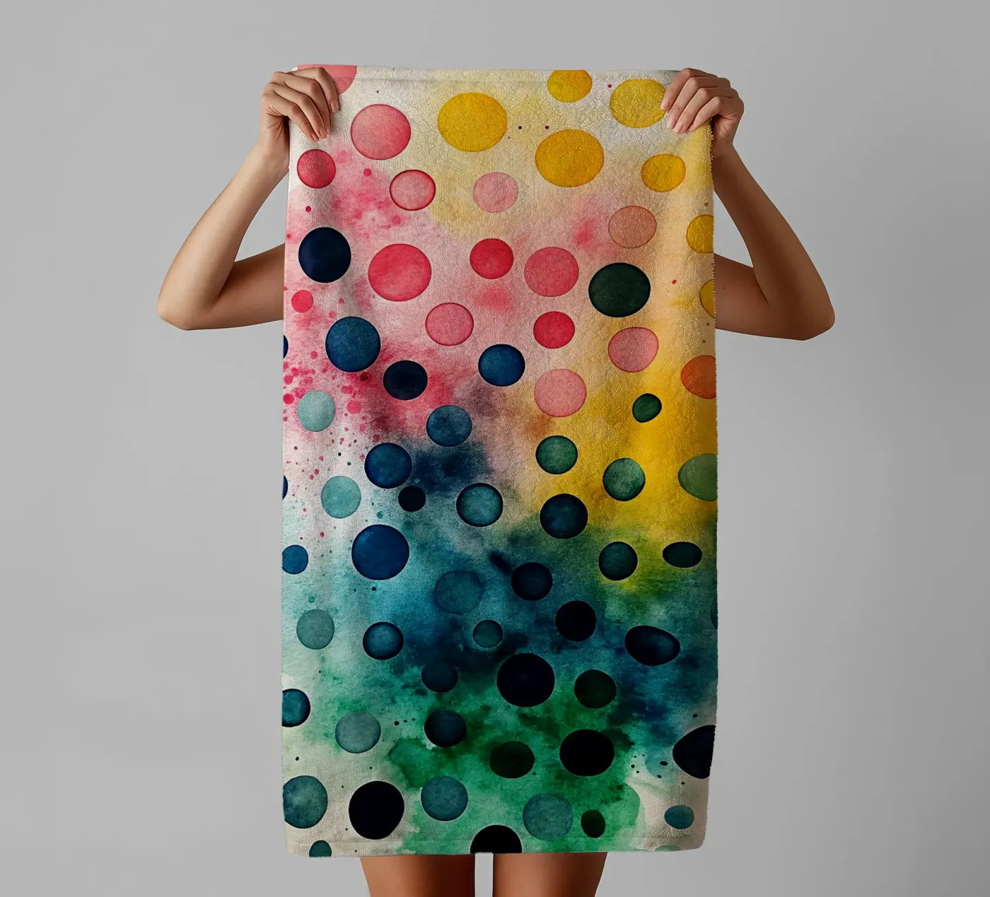 small circle towel by the gondols