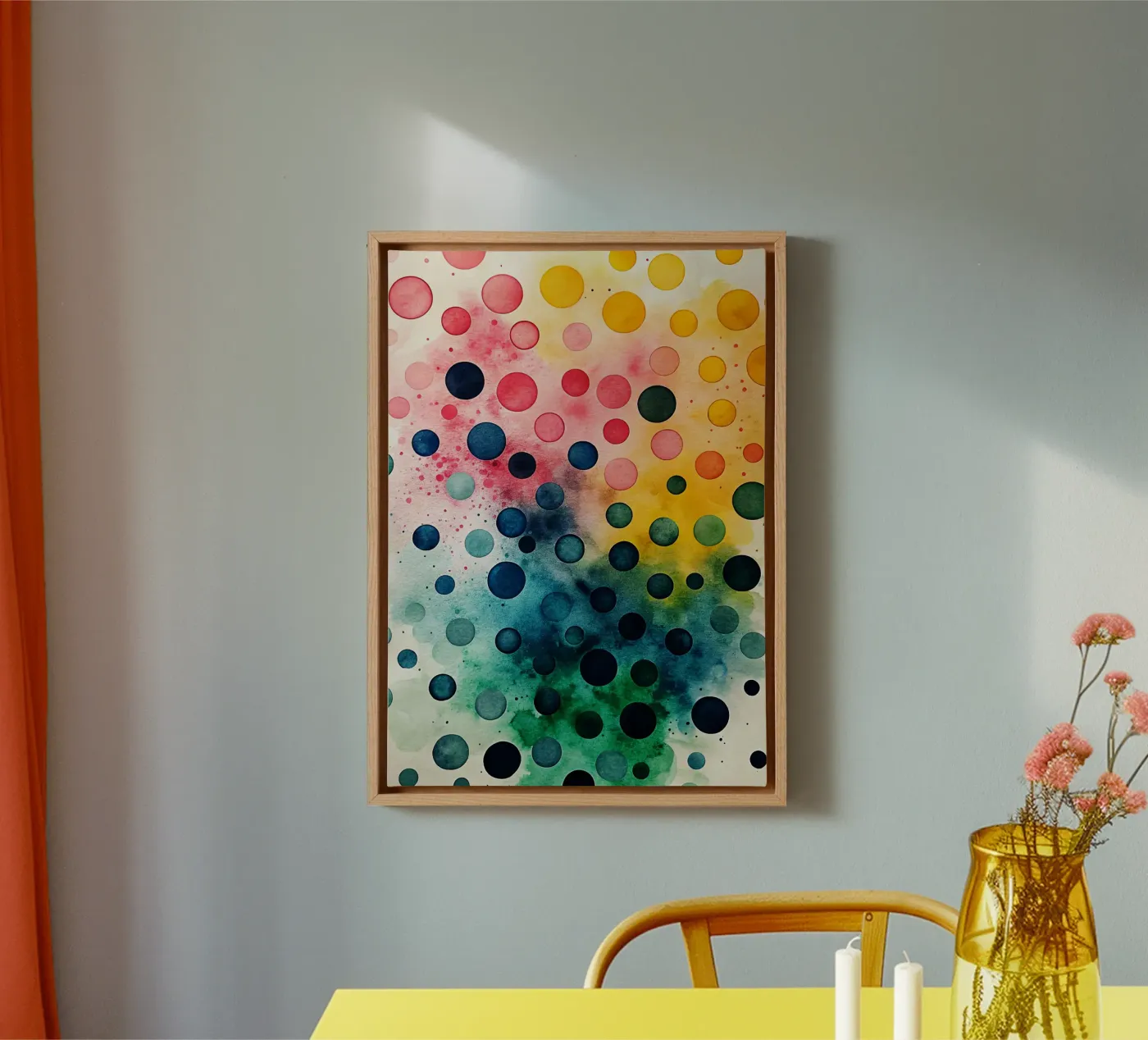 small circle canvas by the gondols