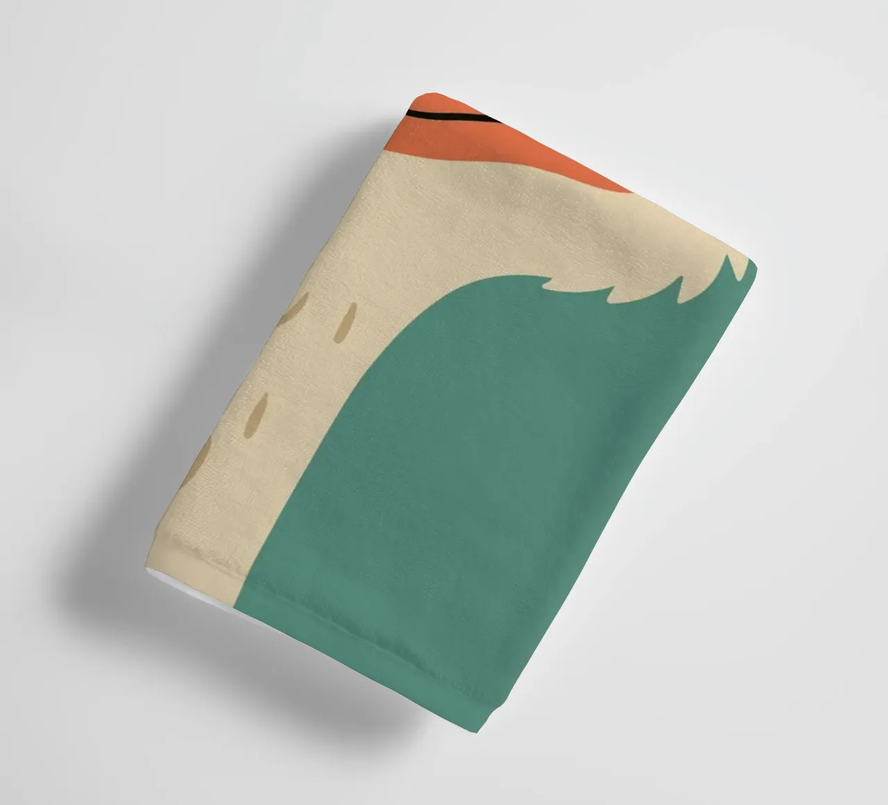 Struzzo colorato con occhiali arcobaleno - Motivo animale impertinente asciugamano da bagno da namosh