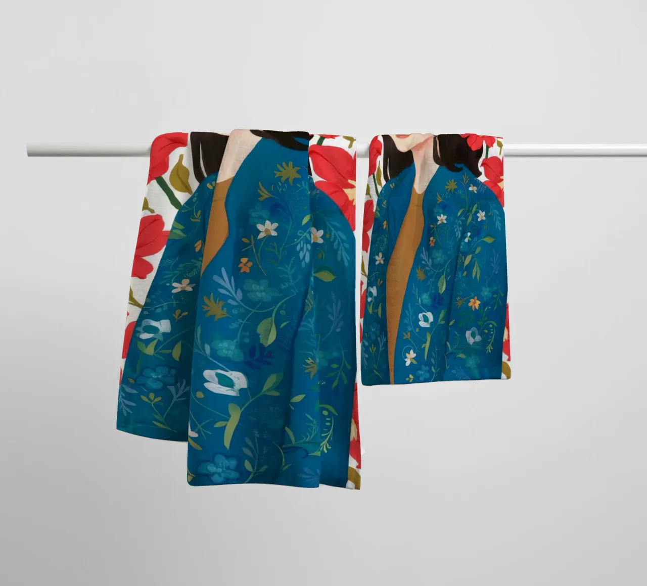 Eleganza floreale asciugamano da bagno da Twilight Muse