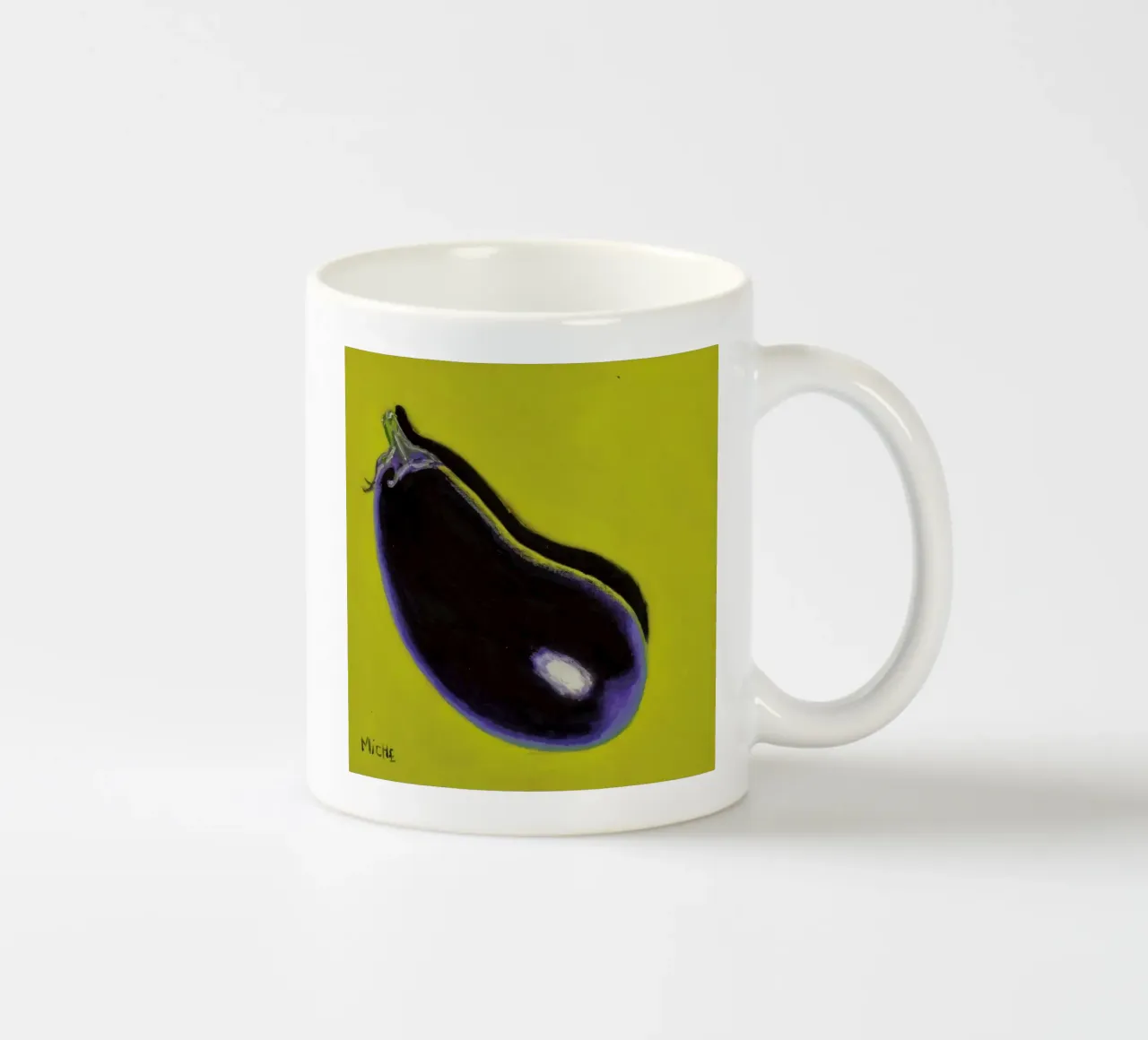 Aubergine tazza in ceramica da Miche Watkins