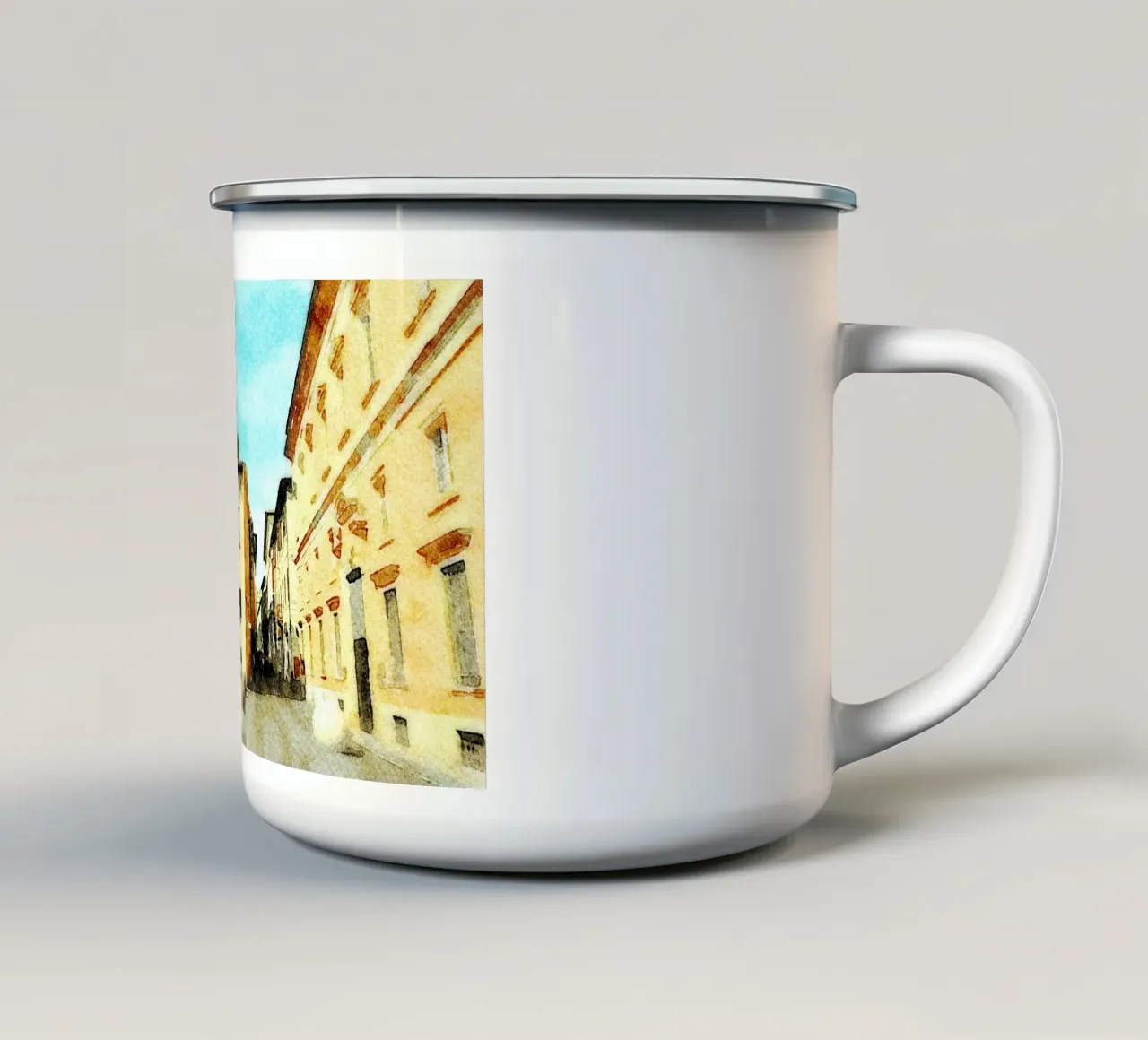 Pesaro tazza in smalto da Massimo Frascogna