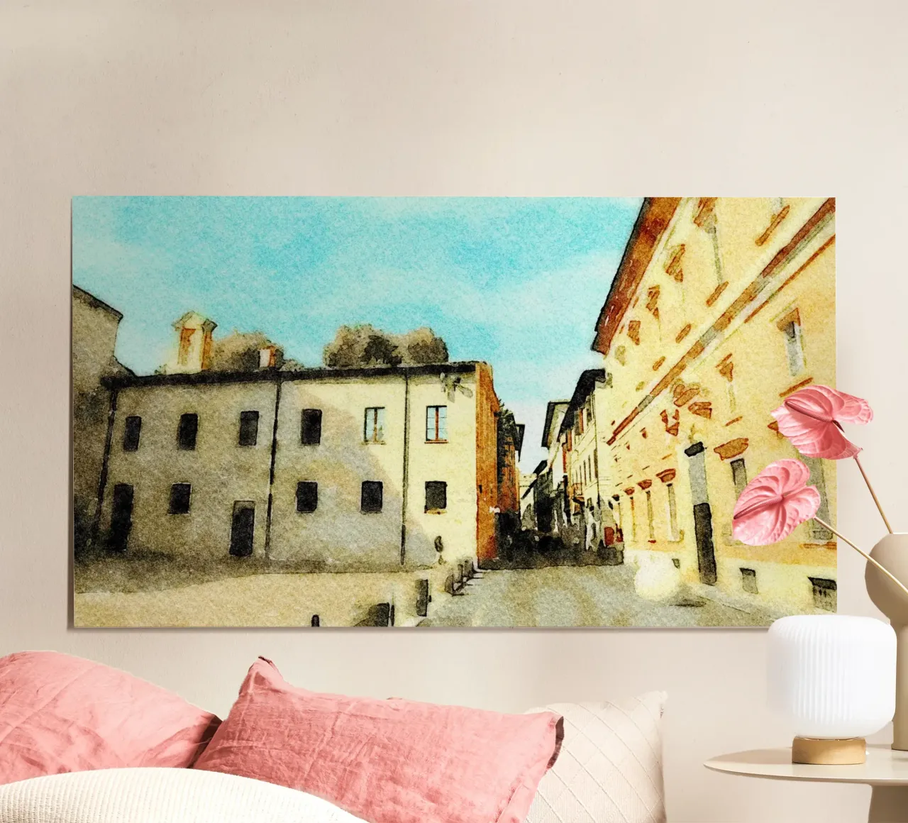 Pesaro poster con telaio in legno da Massimo Frascogna