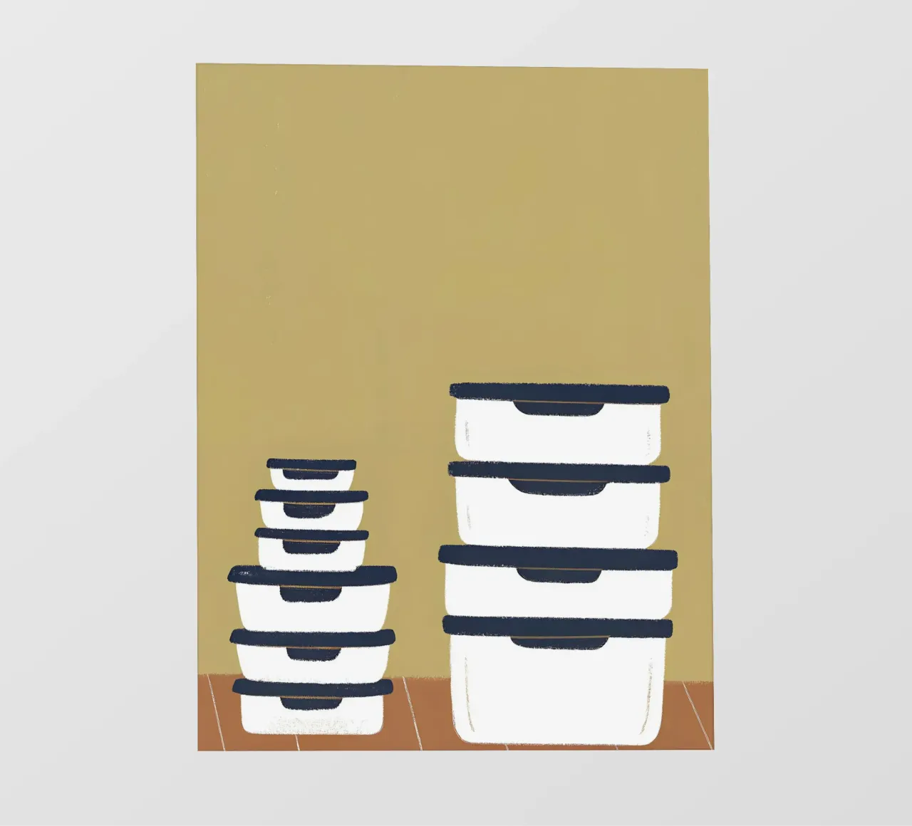 Opslagcontainers fotobehang van PERSONAL TOUCH