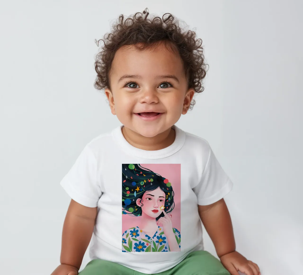Floral Light Symphony baby t-shirt by Twilight Muse