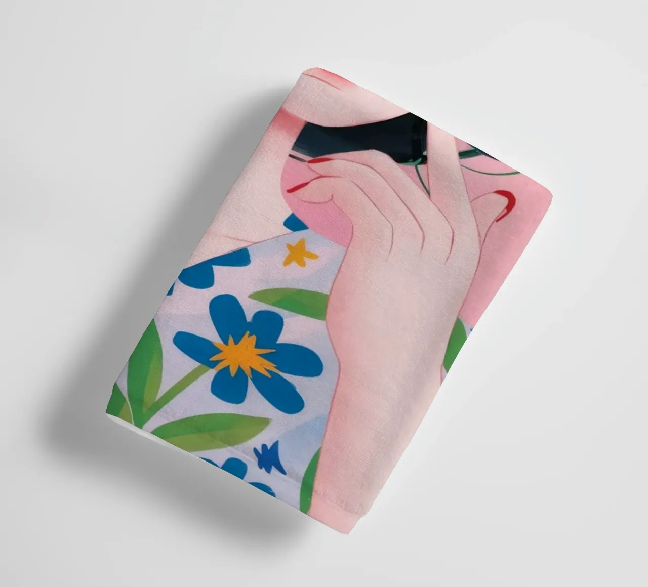 Bloemen Licht Symfonie badhanddoek van Twilight Muse