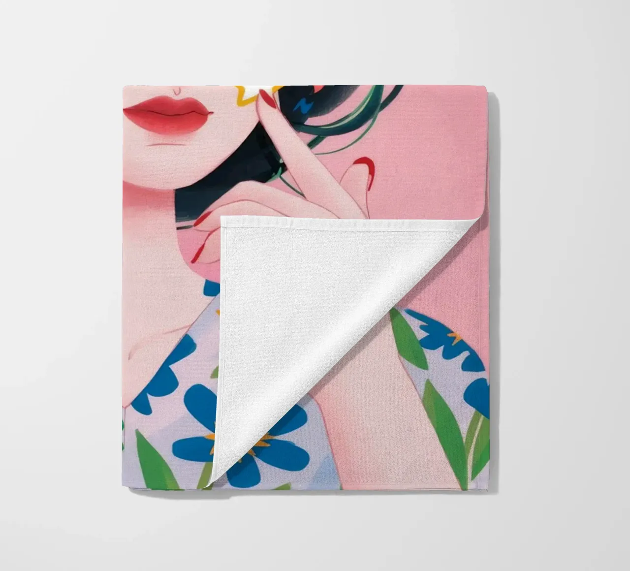 Floral Light Symphony beach towel by Twilight Muse